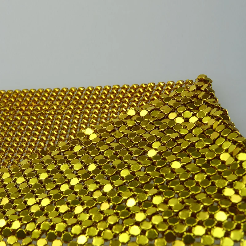 Fashional Metal Sequin Fabric Cloth For Women Dresses and Decorations