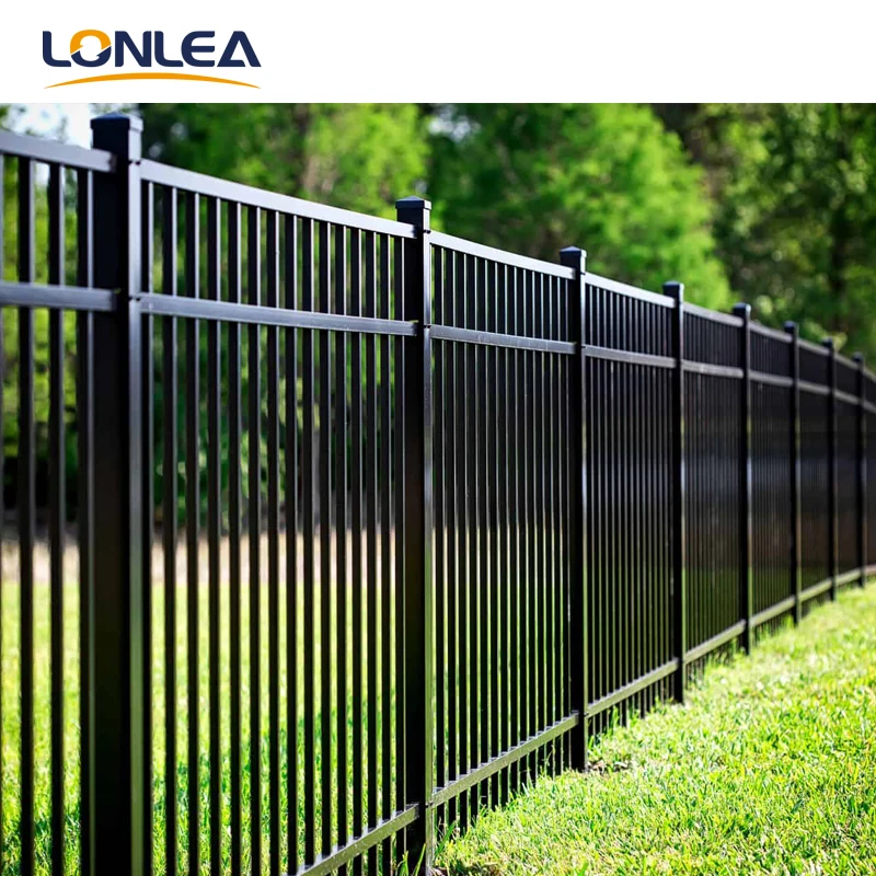 China Hot Sale Black Garden Fence Aluminum Fence Panels