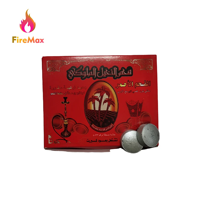 FireMax Hot Selling Hookah Charcoal Incense Low Ash Shisha Coal Quick Lighting Charcoal Briquette