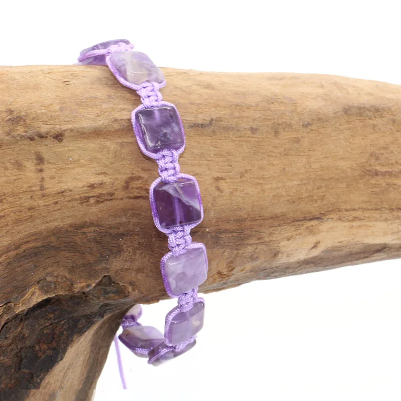 Natural Amethyst Lapis Lazuli Black onyx Bead Reiki Healing Stone 7 Chakra Bracelet Multiple Colors bracelet