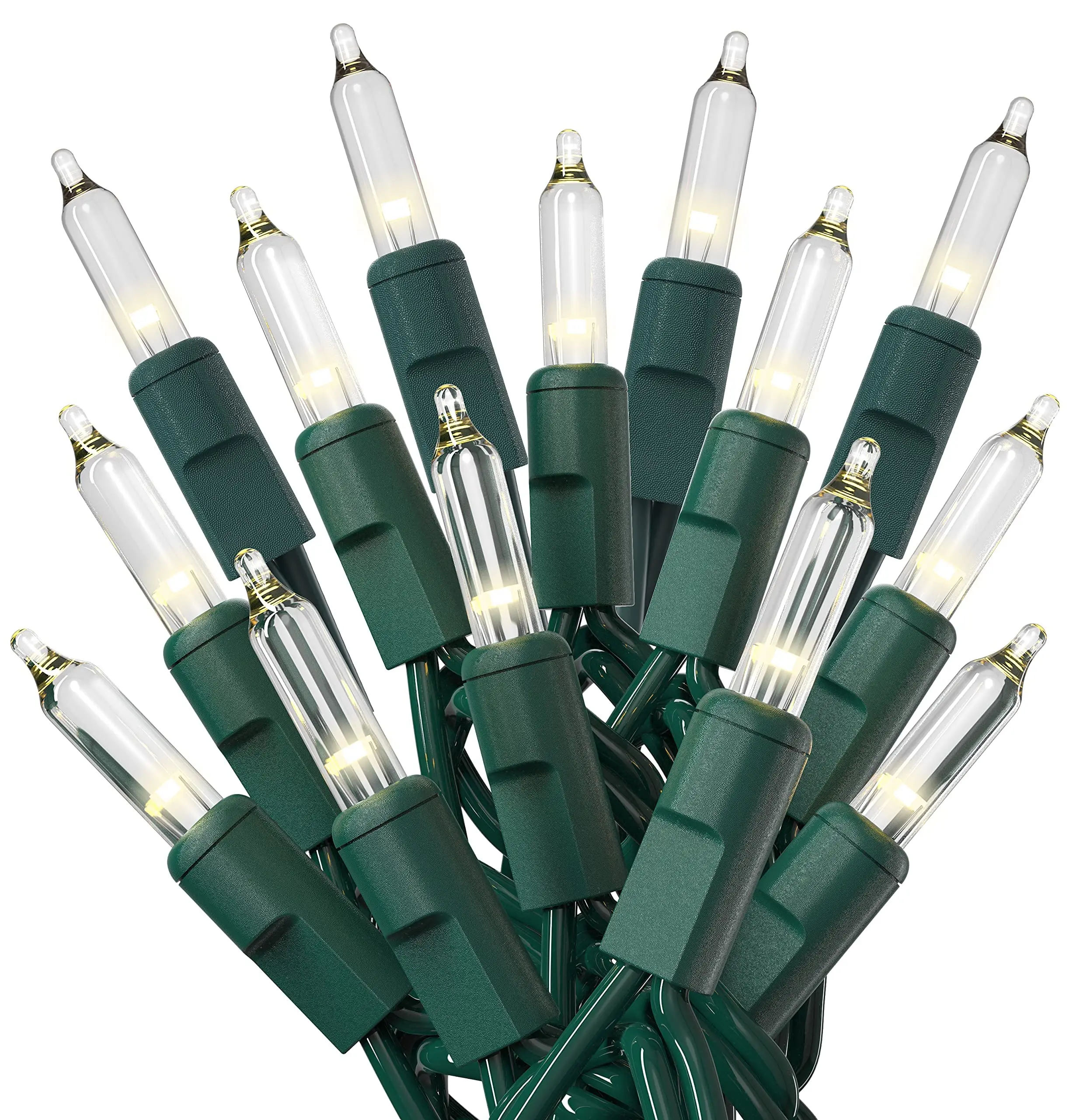 Amazon Hot Sell 100 Led 5.5m Pvc Rubber Led String Lights  For Christmas Xmas Tree Wedding Party Decorations Holiday Outdoor