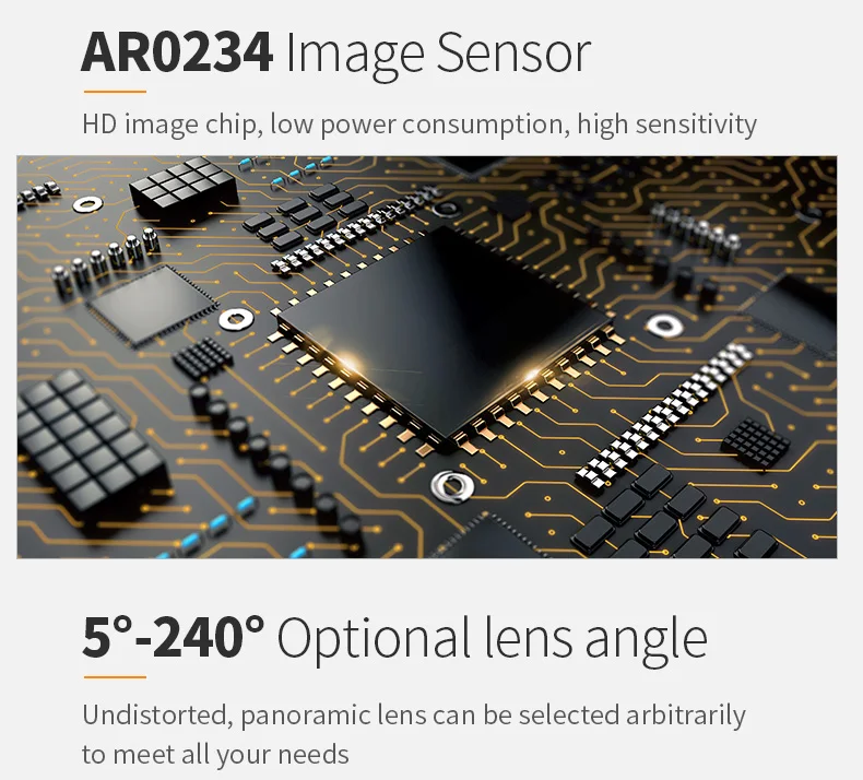 OEM Camera Sensor module HD 2MP 1080P 96fps global exposure color drone AR0234 usb UVC camera