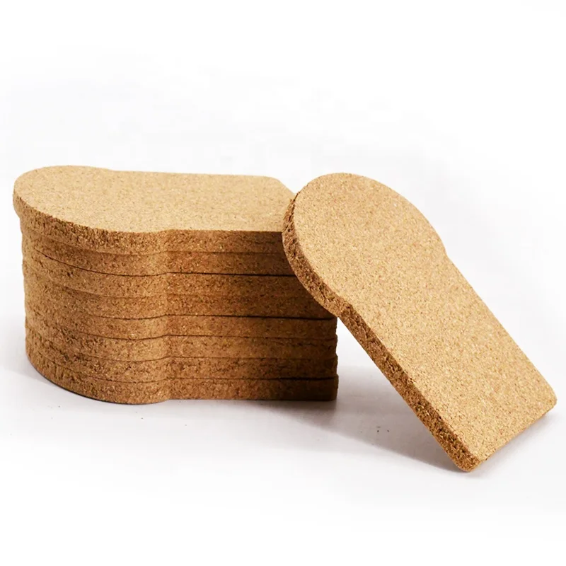 Funny Bread Shape Blank Design Custom Logo Cheap High Quality Cork Coaster Set for Home Daily Use