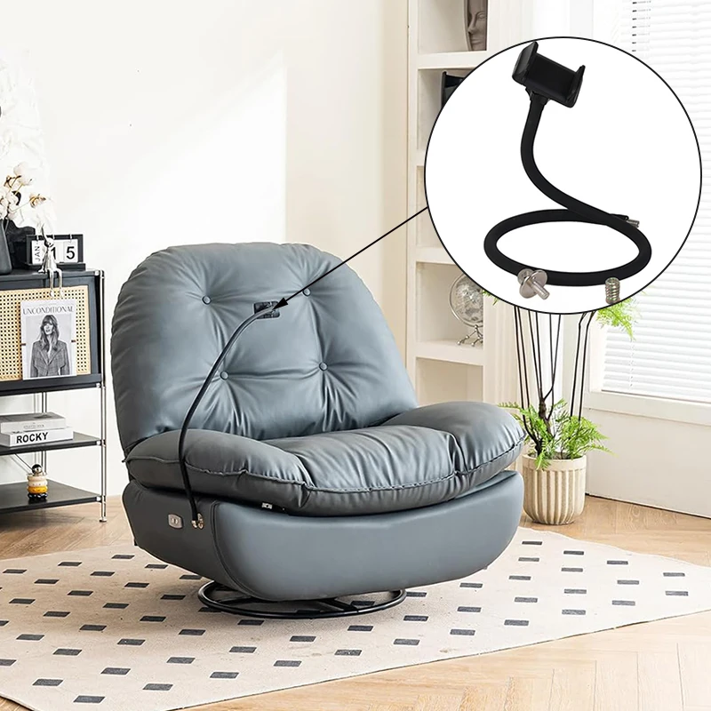 Electric Sofa Mobile Phone Holder 90cm Long Soft Silicone Wrapped Metal Supported electric rocking chair Mobile Phone Holder Rod