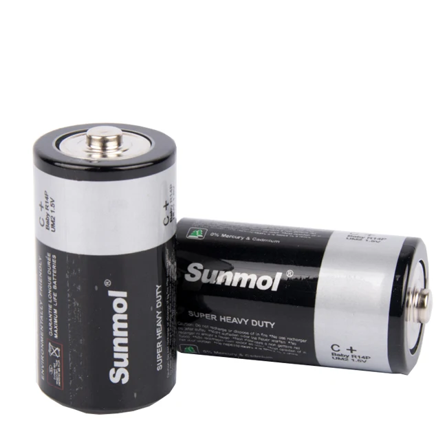 Um2 1.5 Volt Carbon Zinc C Size R14 Dry Cell Battery