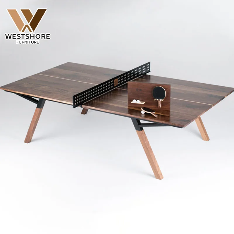 Sean Woolsey Gorgeous Ping Pong Table is Solid Black Walnut And Dining/Conference Table