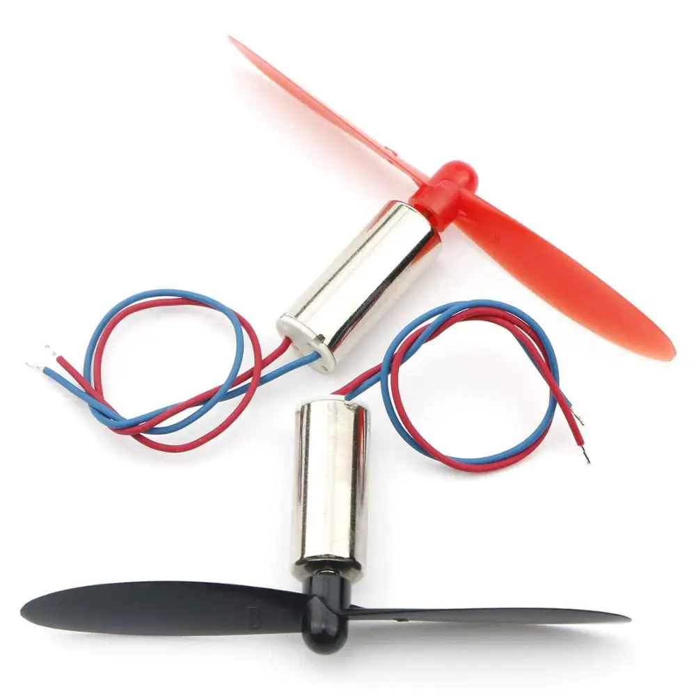 New DC 3.4V 45000RPM Micro 8520 DC Motor 2 Propellers for RC Aircraft Helicopter Toy