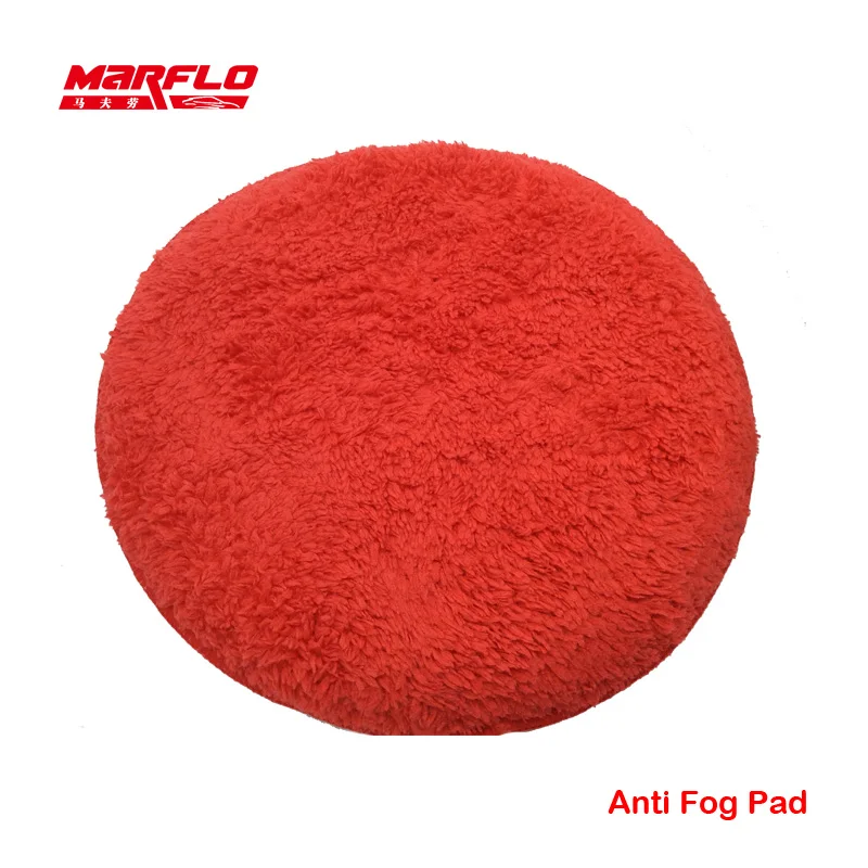 BT-6015 Car Wax  Anti-fog Microfiber Towel Auto Detailing Pad with Finger Pocket  Wholesale Microfiber Red Glove Polishing Pads