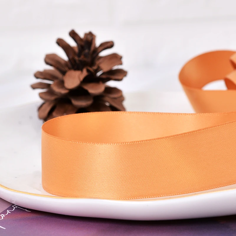 Custom 196 color single double faced satin ribbon for wedding decoration gift ribbon wrap