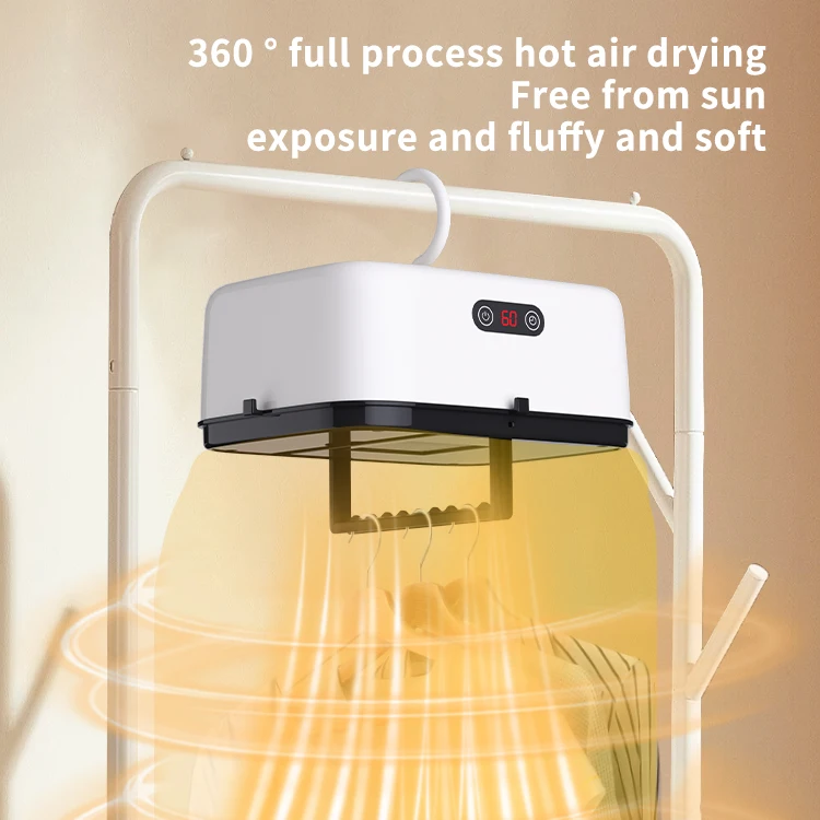Small Compact Foldable Mini Dryer Machine Portable Clothes Dryer With Smart Timer for Travel, Apartment, RV, Dorm