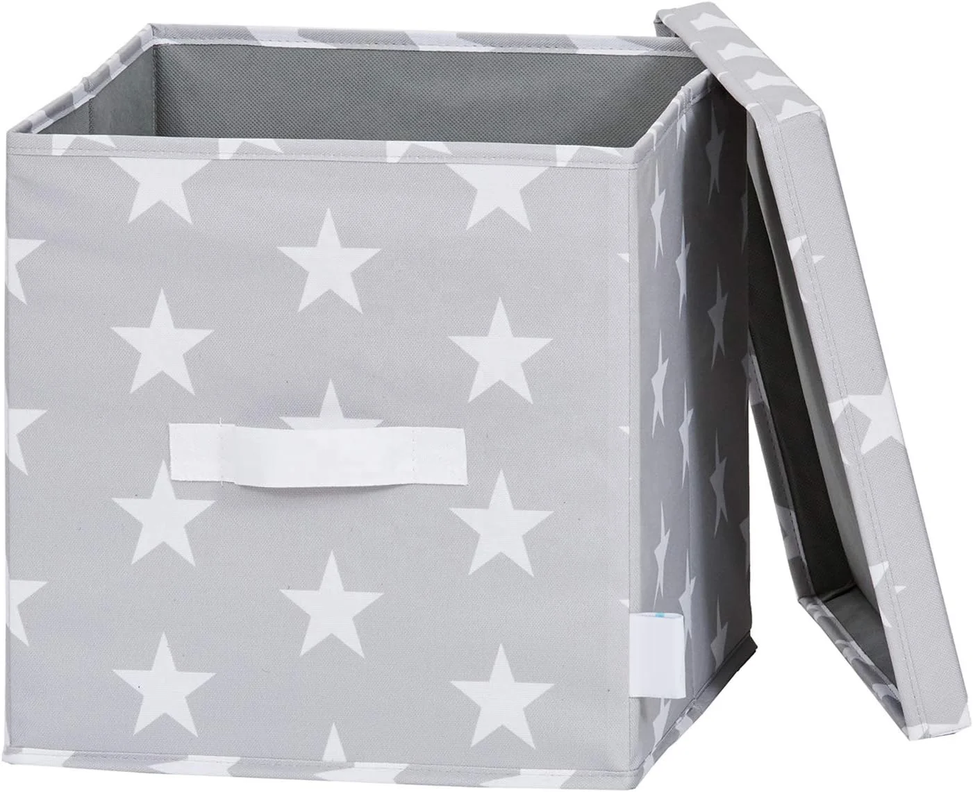 Hot Sale Kids Toy Storage Fabric Bin Modern Square Design Foldable Printing Fabric Storage Box with Lid
