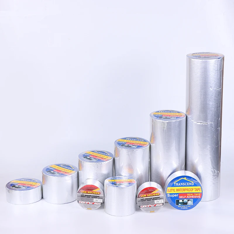 Factory wholesale waterproof and fireproof aluminum foil butyl tape super strong repair leak proof tape for roof/road