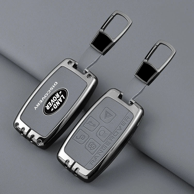 Hot sale for Land Rover Discovery car key cover from 2012 to 2024 metallic leather protector shell automobile key fob case