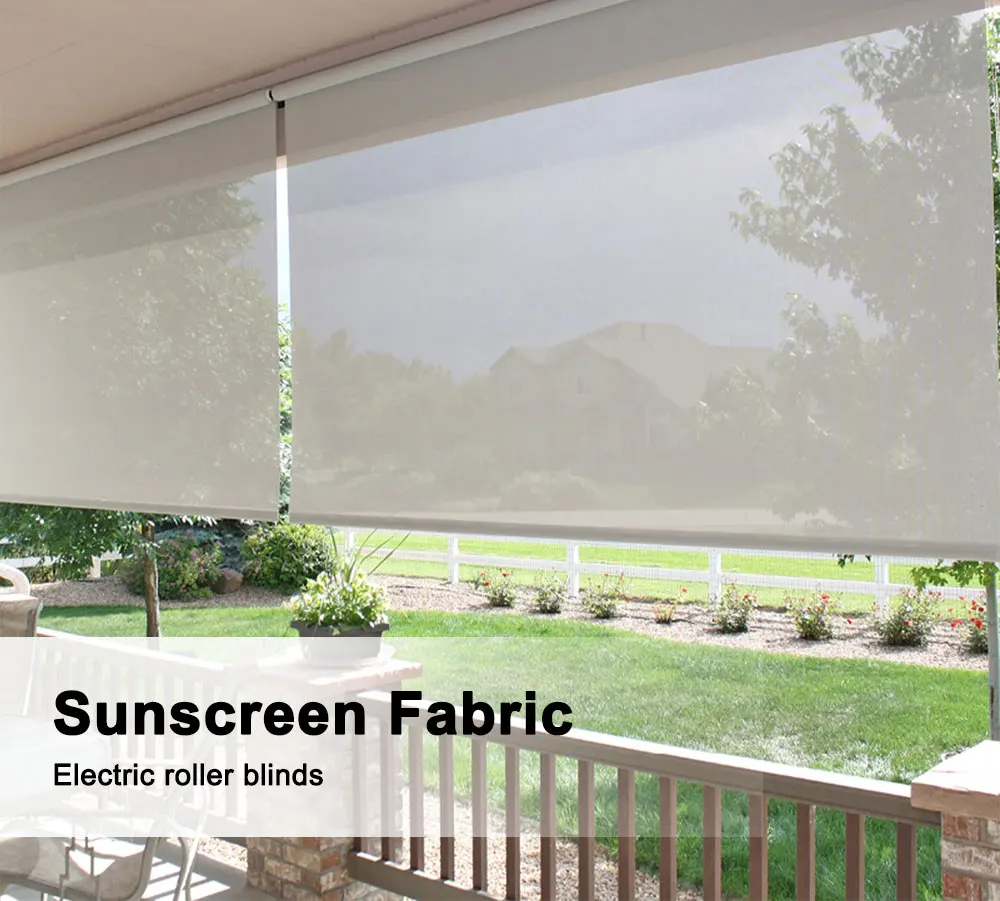 Wholesale Polyester Roller Blind Fabrics Sunshade Perspective Curtain Fabric Window Roller Blinds Sunscreen Fabrics