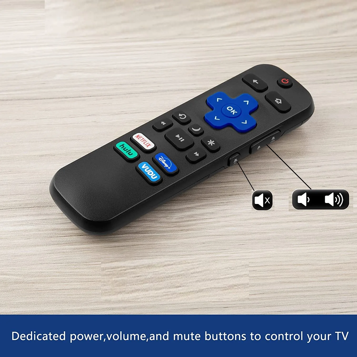 Wholesale Rokus Remote Universal TV Remote Control Compatibility for Roku Hisense LG TCL JVC ONN Philips 10 Smart TV R1 Mrsvi