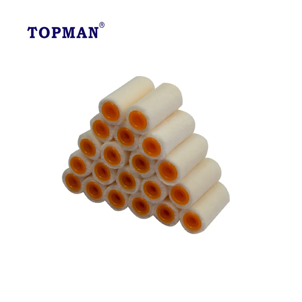 Topman 20-Pack 2 Inch Gloss Pile Mohair Micro Paint Rollers Smooth Finish Gloss Satin Varnish Skirting Boards Windows Sills