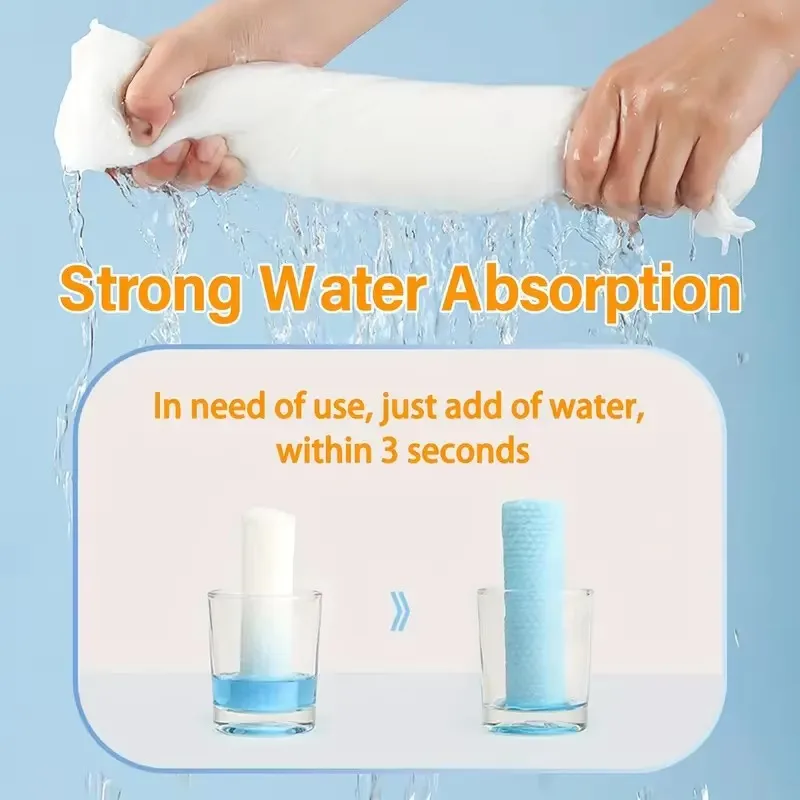 Portable soft absorbent disposable compression bath towel lightweight suitable hiking camping swimming tourism hotel