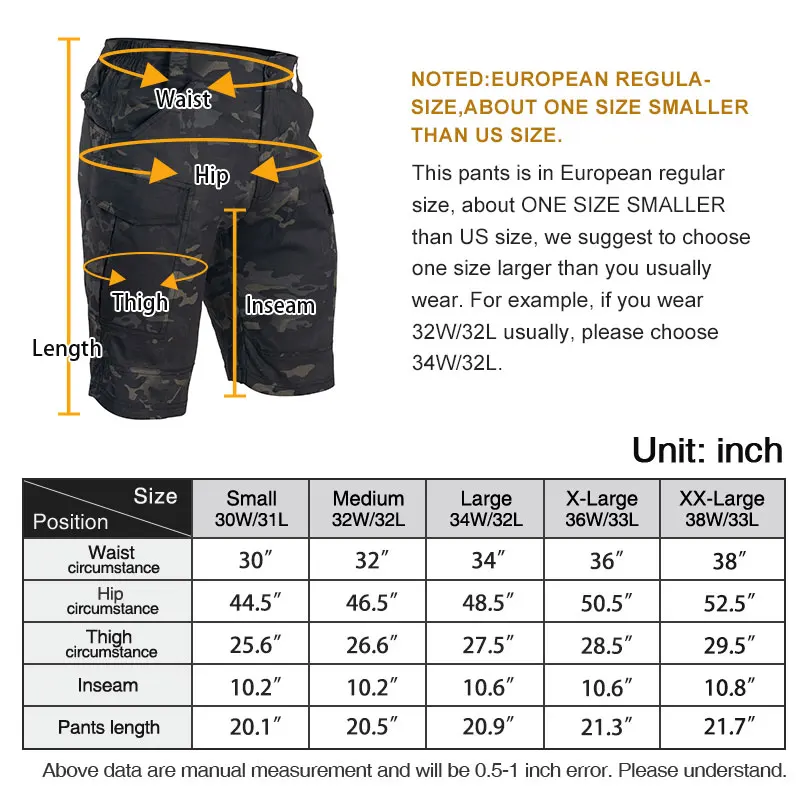 IDOGEAR Summer Elastic Camo Shorts Men Shorts Sports Duty Pants Tactical Cargo Shorts