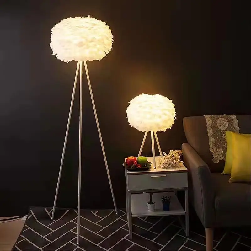 Factory Wholesale Luxury Living Room Hotel Bamboo Orange White Wood Cross Spiral Led Floor Lamp