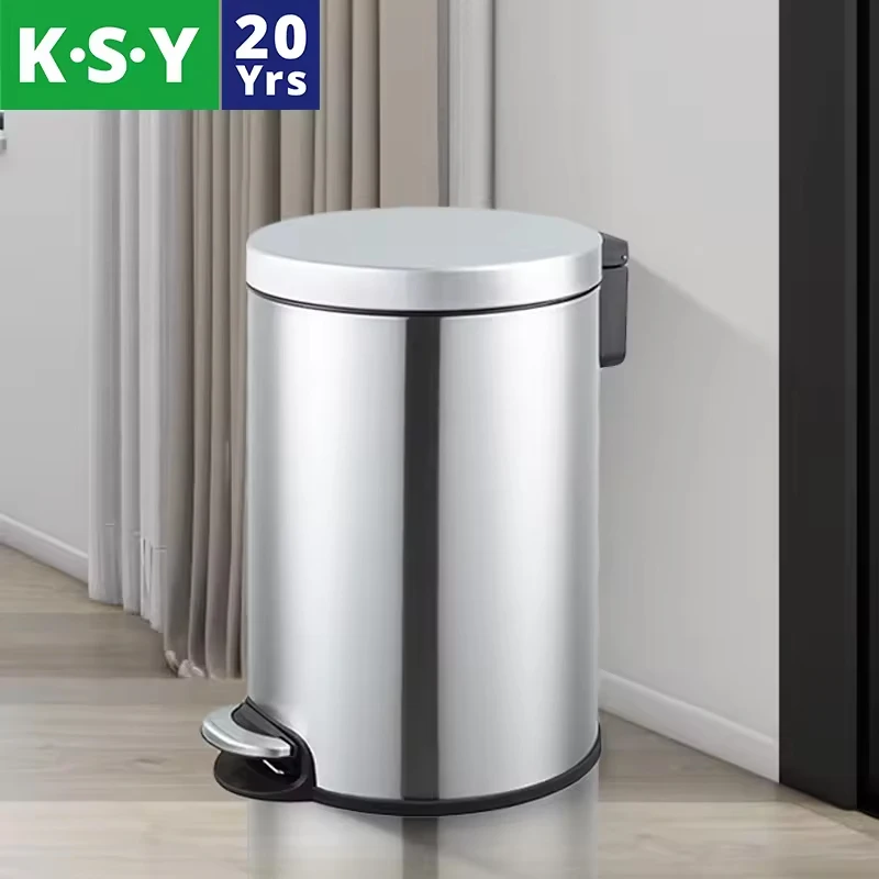 Металлический мусорный бак для кухни 6 л 12 30