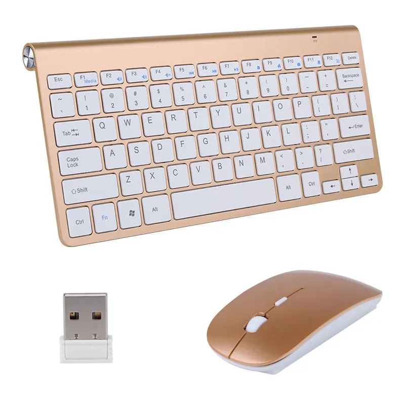  Беспроводная клавиатура и мышь 2 4 ГГц набор для ноутбука Mac настольного