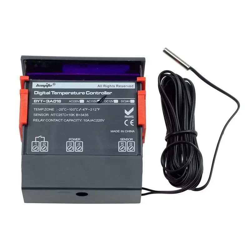 220V temperature controller STC-1000 waterproof sensor electronic digital display microcomputer temperature controller switch