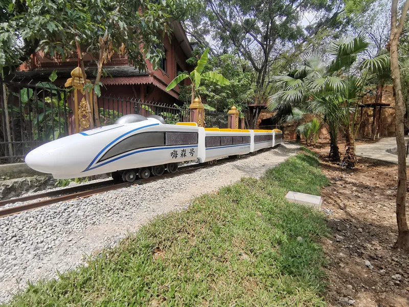 Cheap Price Amusement Park Kids Attractions Rides Electric Mini Steam Track Train For Kids Playground