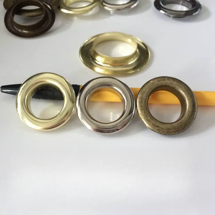Wholesale 20-40mm Big Size Round Eyelet Curtain Rings Grommet Metal Eyelet for Garments Leather Handbag