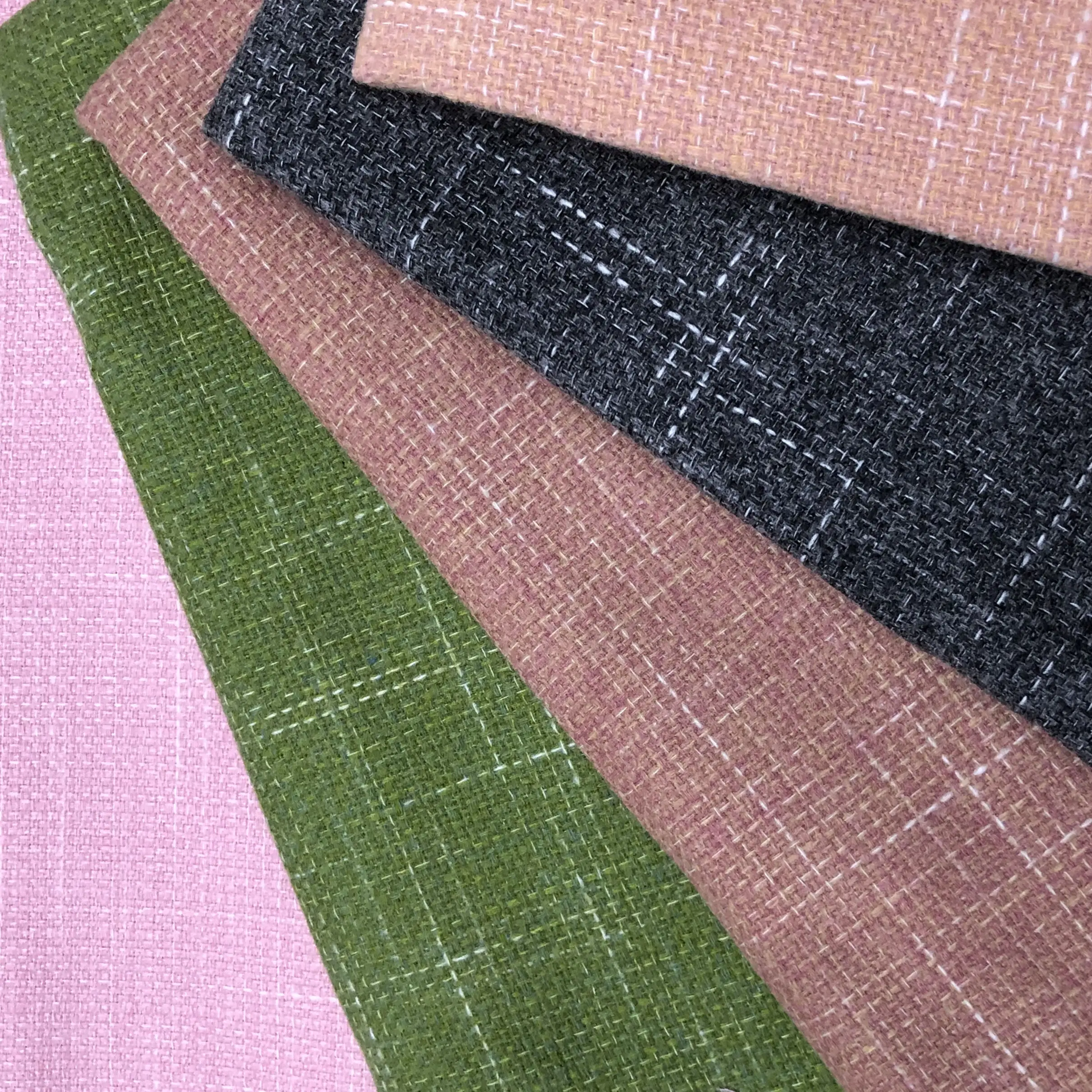 Jiexingtextile лидер продаж стильная шерстяная полиэфирная акриловая смесь твидовая ткань тканая пряжа окрашенная для сумки обивка мальчиков
