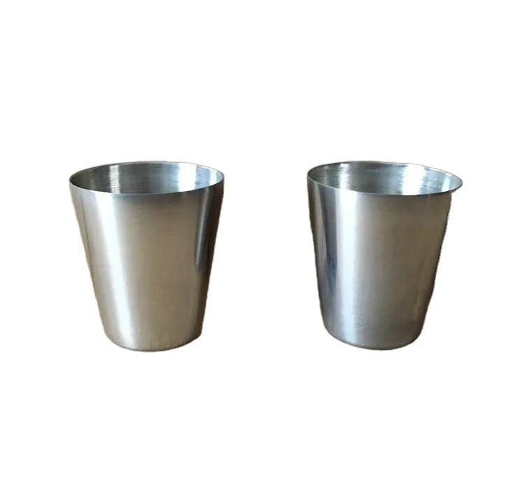 Wholesale Custom Coffee Cup Stainless Steel Single Wall Metal Tumblers Drinking Cups Cheap Custom Laser Engraved Logo 1OZ 2OZ 3O