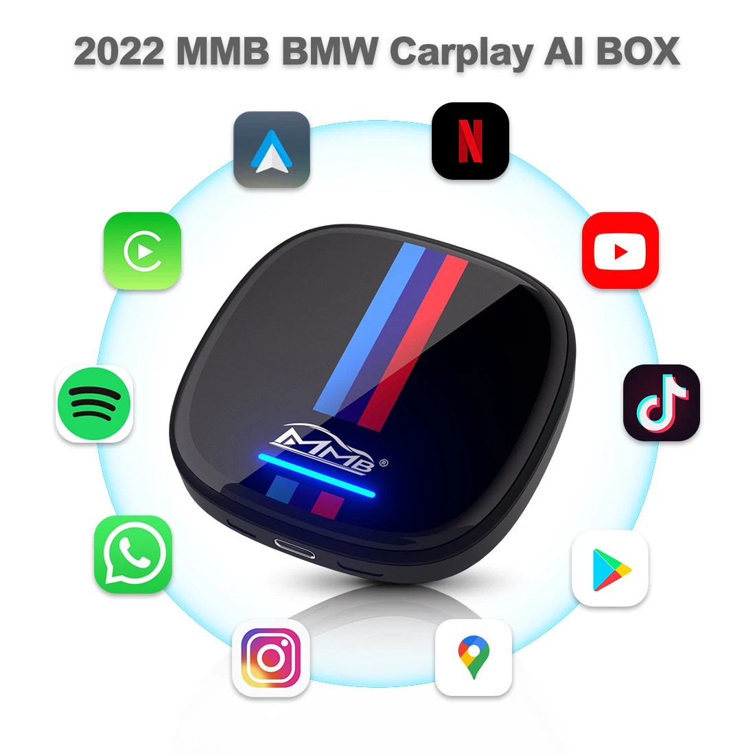 MMB Factory Supply for BMW/Mini Cooper iDrive6-8 wireless carplay 8cores 4GB+64GB  universal smart Ai box