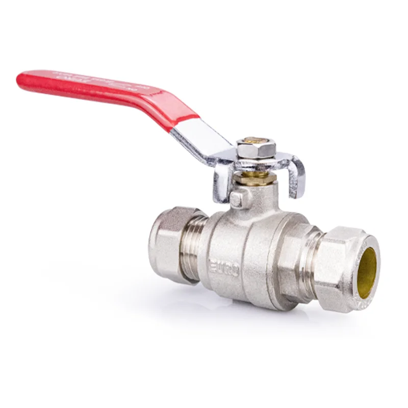 TMOK 15-42 mm Long handle Clamp Ring Joint Compression Fitting Brass Ball Valve