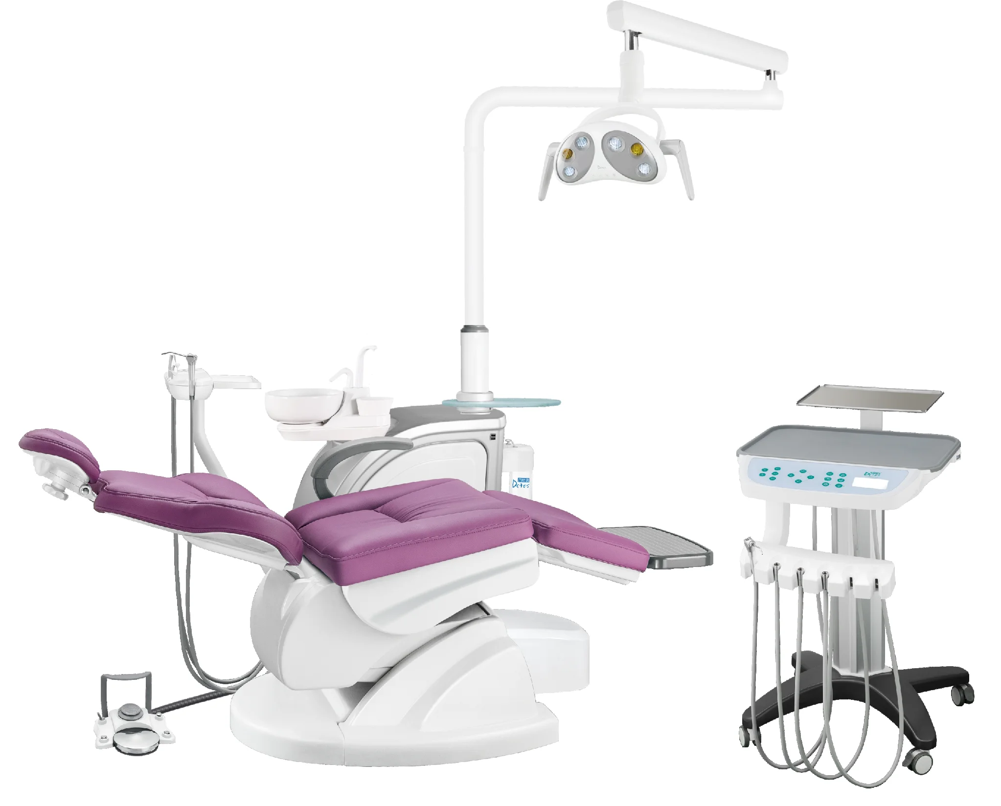 Detes dental chair dental equipment product S3 Folding High quality Folding Chair Design with Patent 6 holes LED lamp