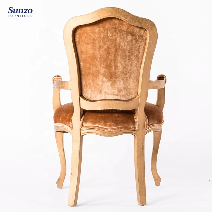 French King Style XVI yellow Wedding Louis Chair Stackable silla de boda