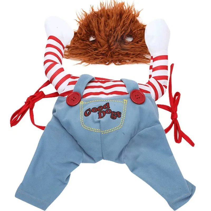 Wholesale Creative Pattern Weird Dog Clothes holiday dress Pet Funny Halloween Costumes For Dogs