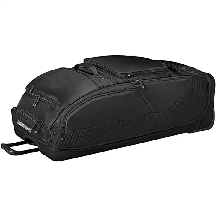 Outdoor Wheeled Catchers Gear Large Bat Roller Cricket Softball  Equipment Softball Bag with Wheels Rolling Baseball Bag