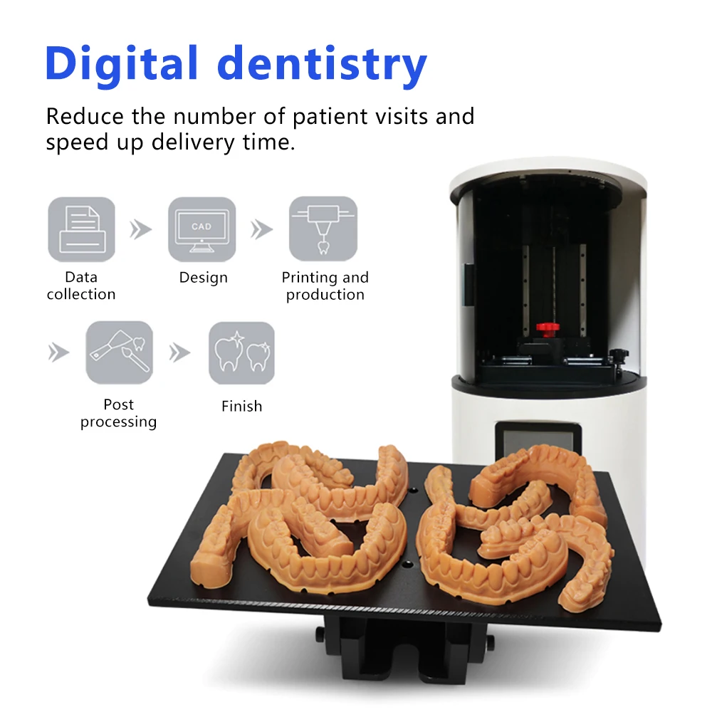 IFUN Dental Mold Resin iF3160 ivory color for lcd dlp Printer HiTemp Hi-rigid  Resistance 405nm UV Cure Rapid 3D Printing