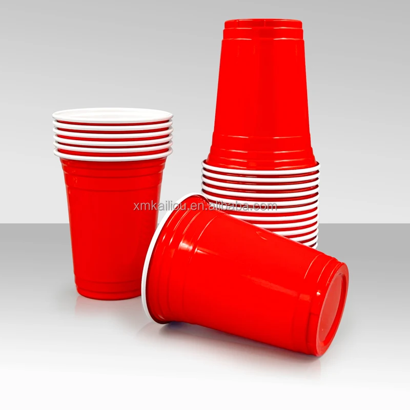 Good Price Wholesale Red Plastic Cup Reusable Plastic Oersonalised Drinking Cups Higy Quality Party Cups