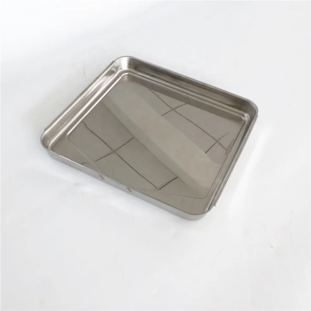 Customize shape Mirror polished stainless steel rectangular tray with food grade