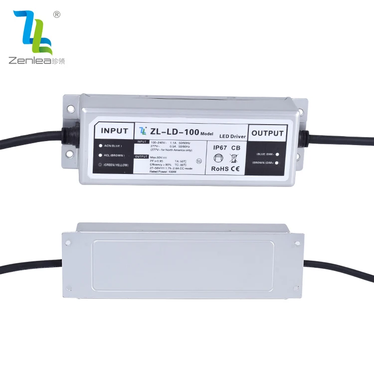 Светодиодный драйвер ZENLEA достаточная мощность водонепроницаемый IP67 35 50 60 100 150 200 250 Вт