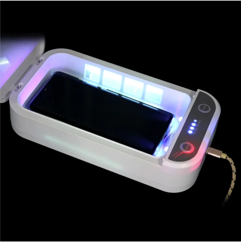  Amazon Hot Home portable uv led light mobile cell phone sanitizer sterilizer box disinfection for
