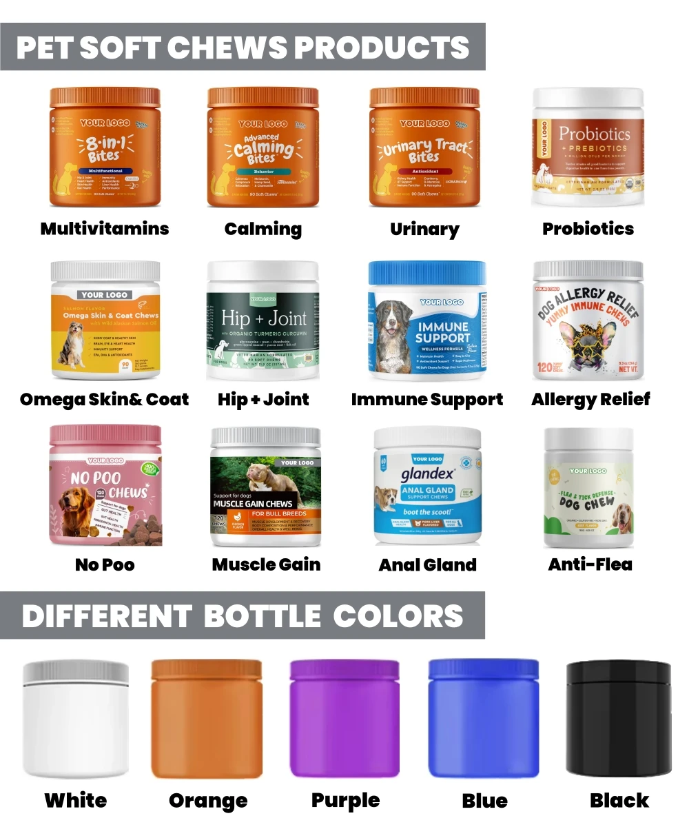 OEM добавки для бедер и суставов поливитамины собак жевательные лакомства Тазобедренные суставные жевательный Глюкозамин