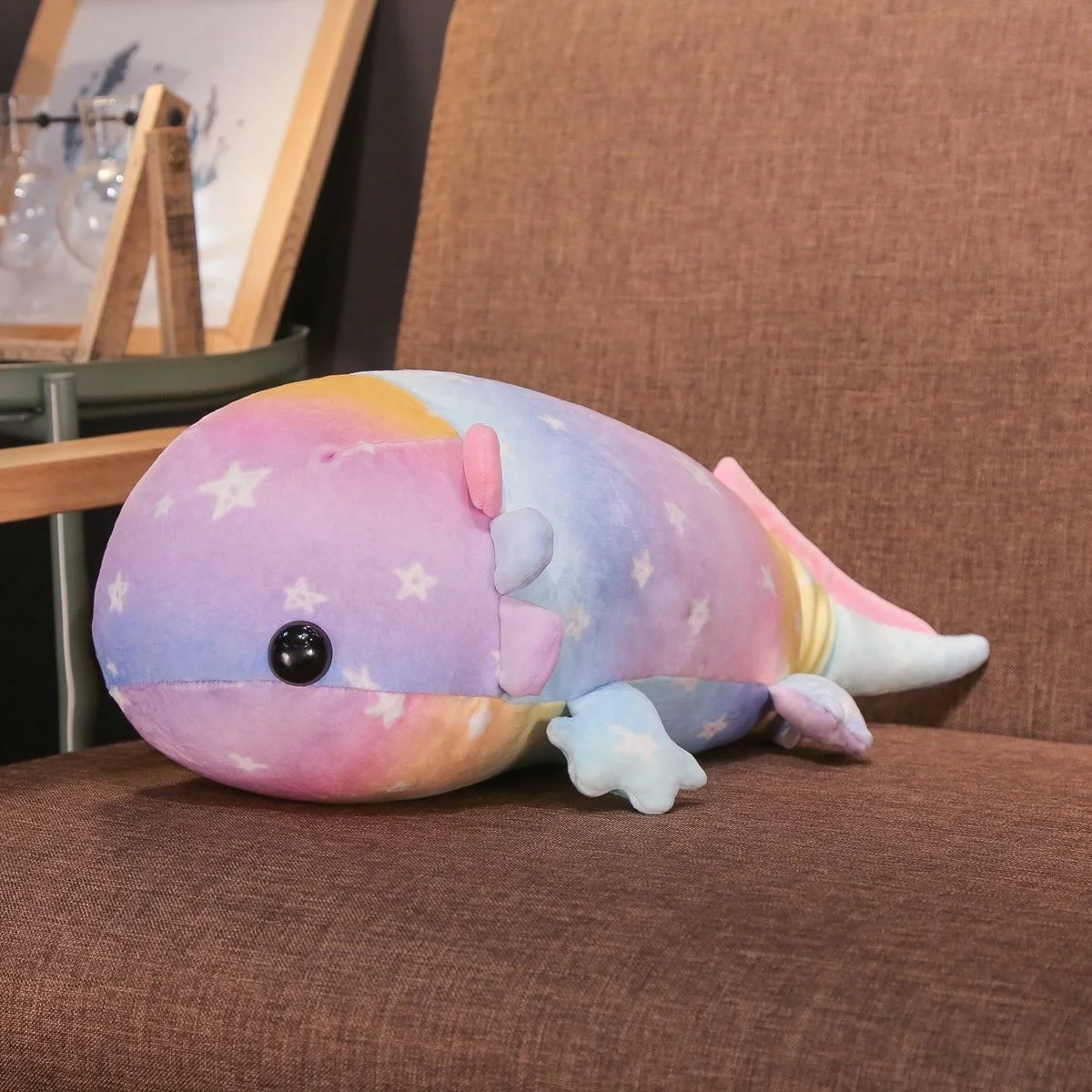 Wholesale colorful plush salamander toy children birthday gifts axolotl plush doll custom doll manufacturers