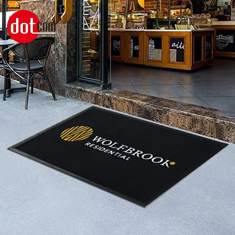 Cheap Bulk Order Mat with Custom Design Nylon Mat Tufted Rug Inkjet Printing Logo Mat