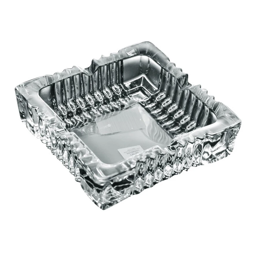 Glass Ashtray living room Home Accessories Bar office hotel large Custom logo Square Small Glass Ashtray