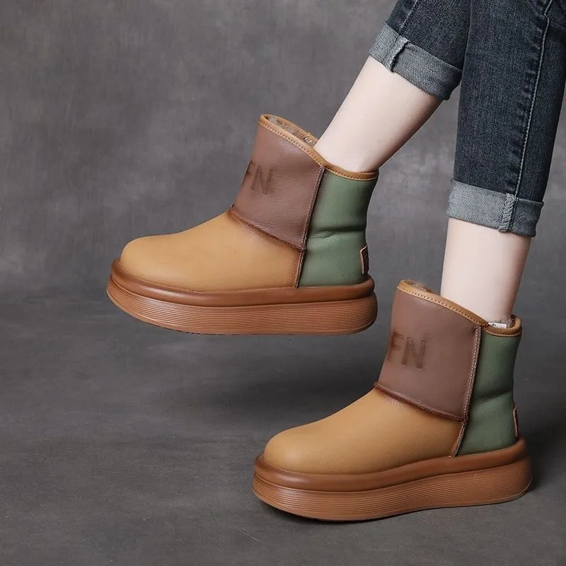 New Design Thickened Sole Winter Boots Shoes for Women Walking style Shoes Woman Ankle Snow Boots