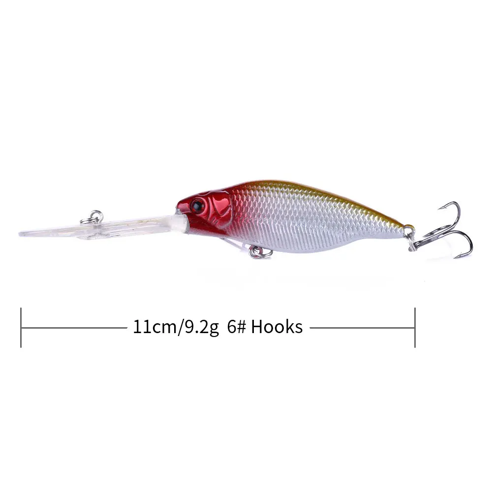 Factory Price Minnow Hard Fishing Lure With Long Big Tongue