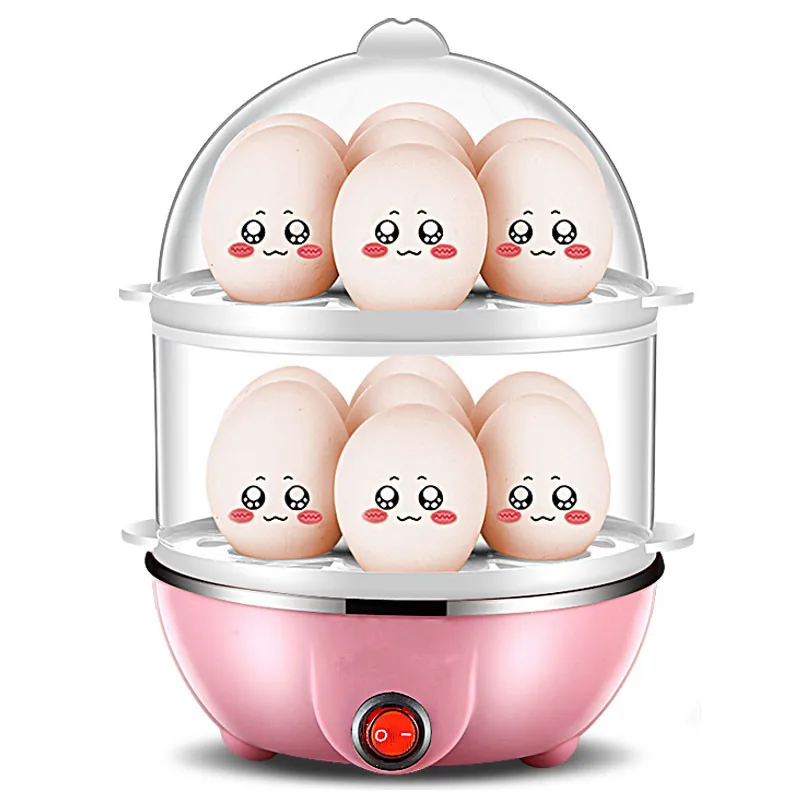 Wholesale high quality Double Layer 14 Egg Capacity Automatic Electric Egg Cooker Boiler