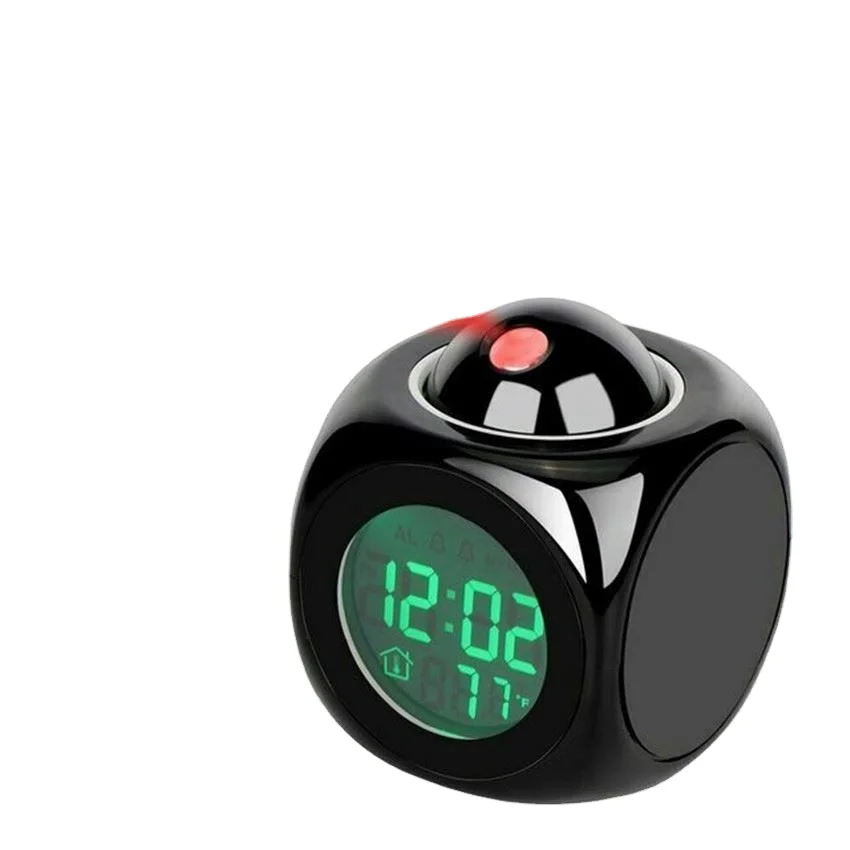 K1411 цифровой будильник светодиодный проектор термометр Настольный дисплей даты проекционный календарь USB зарядное устройство настольные часы