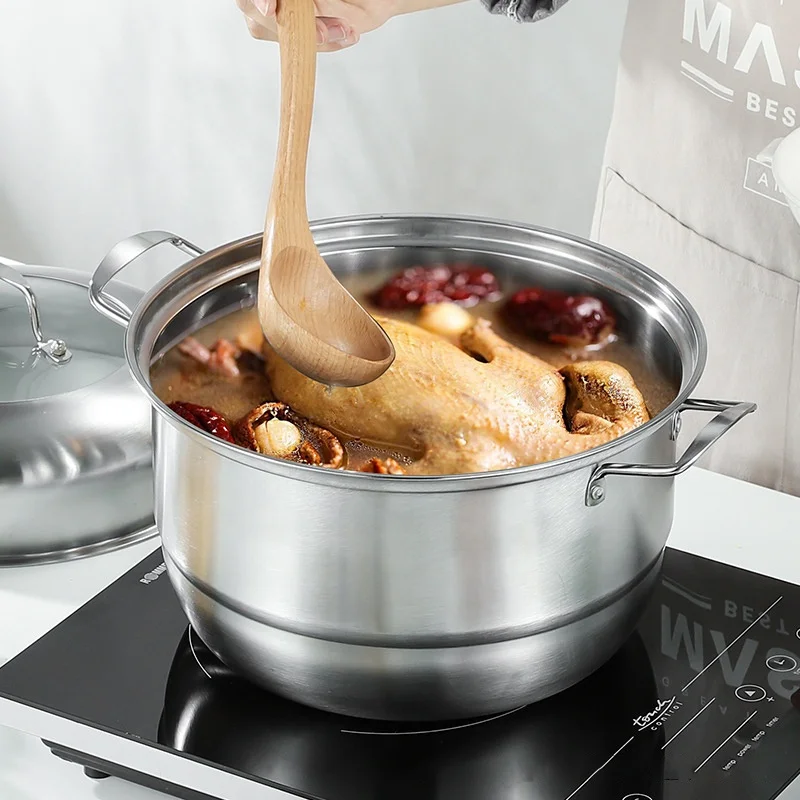 Wholesale Stainless Steel Food Steamer Thickened Double-layer Three-layer Steamer Pot 304 Steamer Cookware